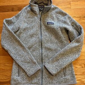 Patagonia Better Sweater Gray Full-Zip Fleece Jacket, Small